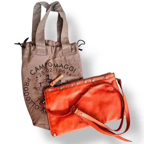 Campomaggi Handbags - Campomaggi Bag New Free People Purse crossbody orange studded
